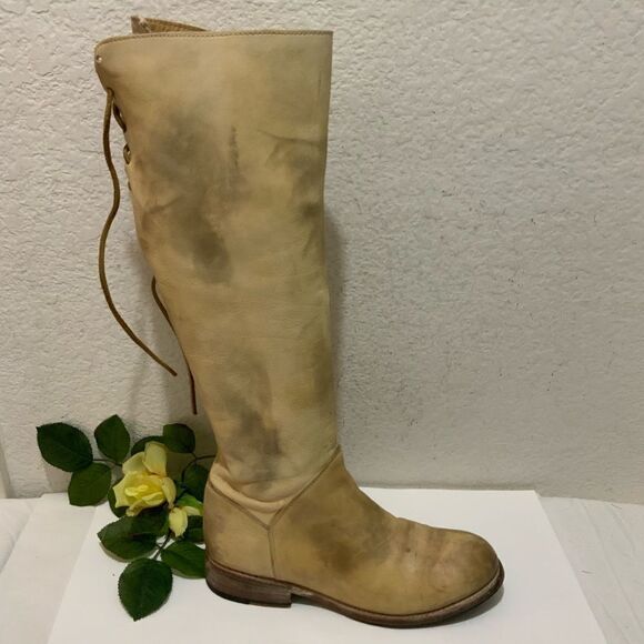 Bed Stu Womens Manchester Distressed Leather Tan Rustic boots sz 9 - Picture 1 of 16